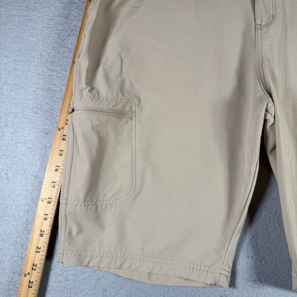 Willit Mens Cargo Hiking‎ Shorts XXL Khaki Tan Nylon Spandex Stretch Quick Dry